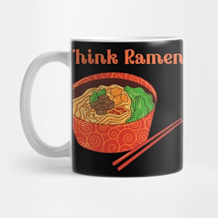 Think ramen ramyun ramyeon. Pasta Noodle lovers Mug